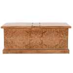 Artwork Mango Wood Coffee Table/Blanket Box