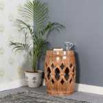 Artwork Mango Wood Side Table