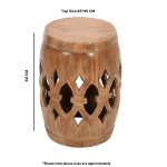 Artwork Mango Wood Side Table