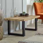 Surrey Solid Wood & Metal Coffee Table