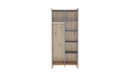 Mood MD-01 Hinged Wardrobe 85cm in White