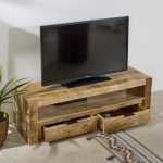 Surrey Solid Wood TV Stand With 2 Drawers