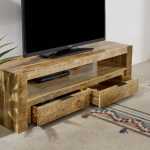 Surrey Solid Wood TV Stand With 2 Drawers