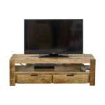 Surrey Solid Wood TV Stand With 2 Drawers