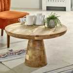 Surrey Solid Wood Coffee Table Mushroom Style