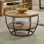 Surrey Solid Wood & Metal Coffee Table With Shelf