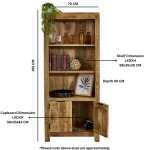 Surrey Solid Wood Bookcase With Doors