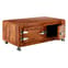 Merova Wooden Coffee Table With 2 Doors In Brown