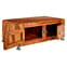 Merova Wooden Coffee Table With 2 Doors In Brown