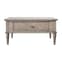 Mestiza Square Wooden Coffee Table With 2 Drawers In Natural