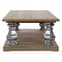 Mintaka Wooden Coffee Table With Silver Legs In Natural