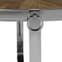 Mitrex Round Wooden Coffee Table With Steel Frame In Natural