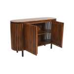 Slatted Mango Wood 2 Doors Sideboard