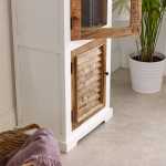 Alfie Wood Bookcase/Display Cabinet - 3 Shelves & 1 Door