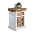 Alfie Solid Mango Wood Bedside Cabinet 1 Drawer + 1 Door