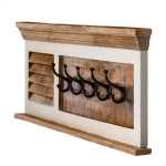 Alfie Wood Shoe Rack & Hanger Wall Hook Set