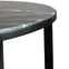 Nectar Round Marble Coffee Table With Black Metal Frame