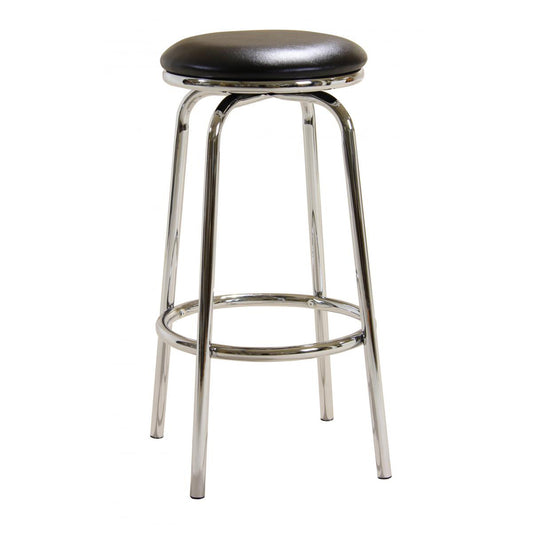 Bar Stool Chrome Swivel No Back - BM-010P (Set of 2)