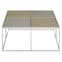 Orizone Glass Coffee Table With Chrome Stainless Steel Frame