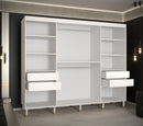 Tromso Sliding Door Wardrobe 250cm in White