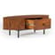 Plano Acacia Wood Coffee Table With 1 Drawer In Walnut