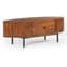 Plano Acacia Wood Coffee Table With 1 Drawer In Walnut