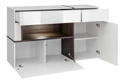 Cross Sideboard Cabinet in White Gloss