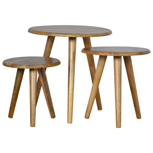 Oak-ish Nordic Nesting Stools