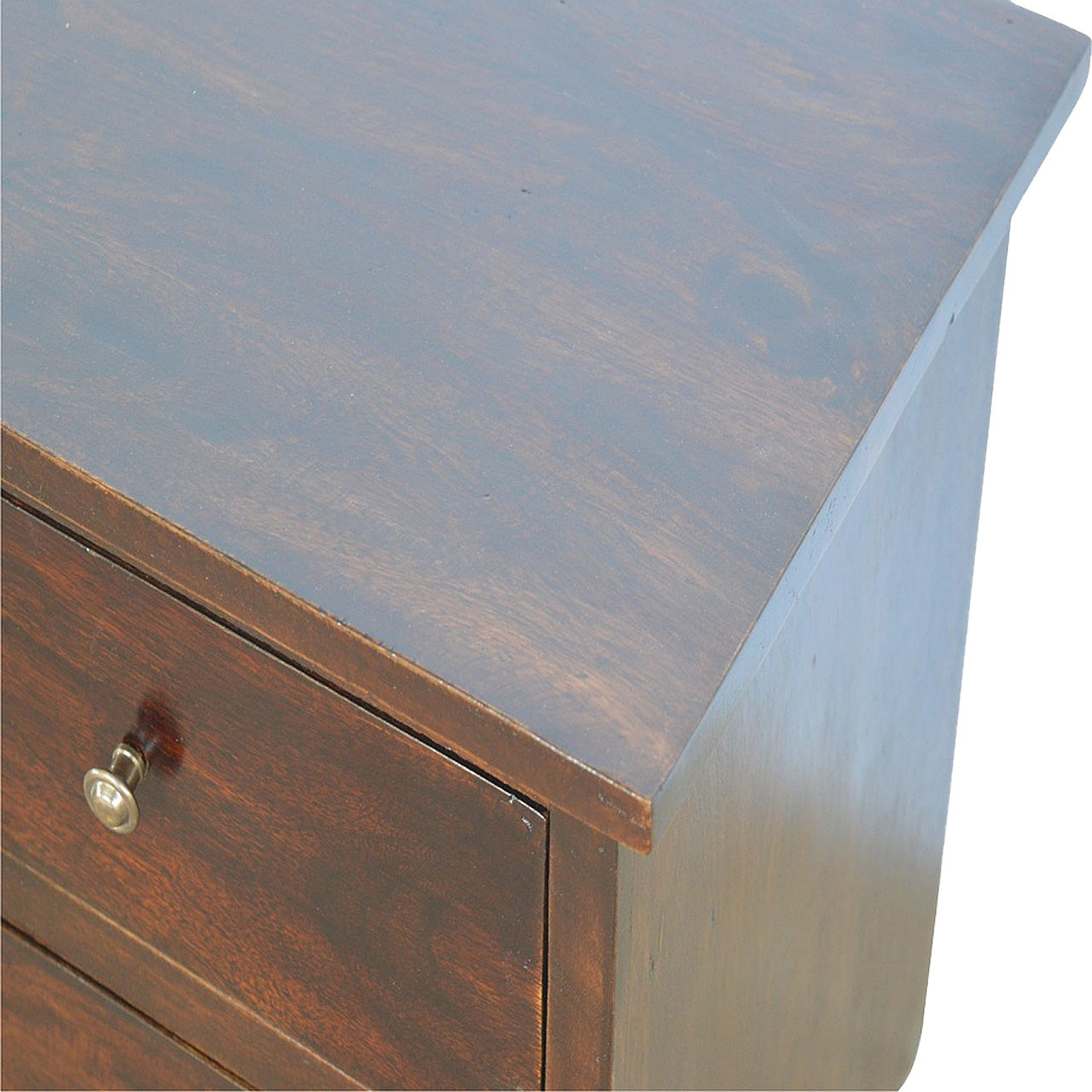 Walnut 2 Drawer Nordic Bedside