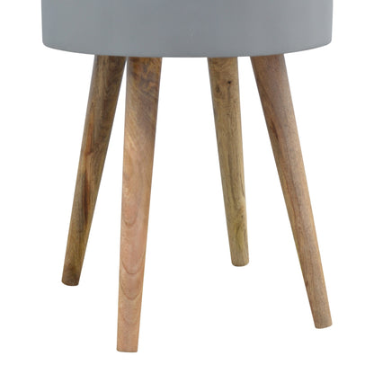 Grey Painted End Table