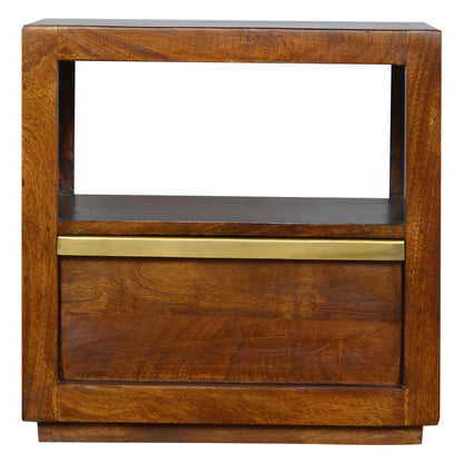 Gold Bar Chestnut Bedside