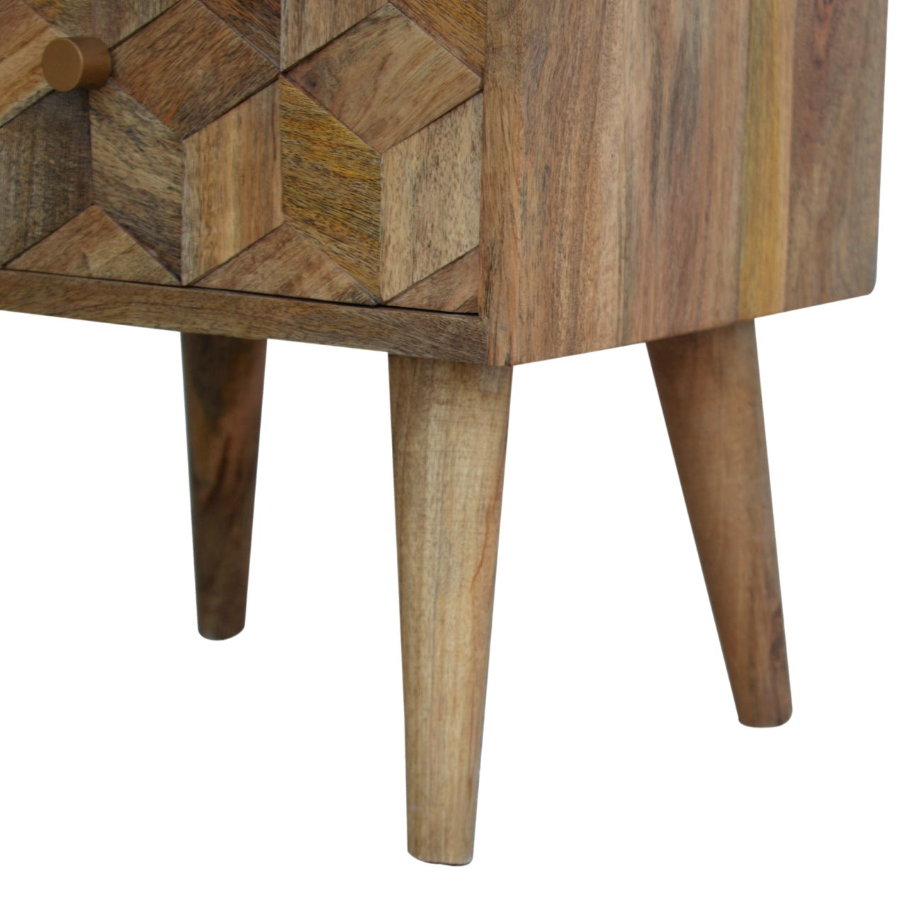 Cube Carved Bedside