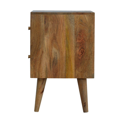 Cube Carved Bedside