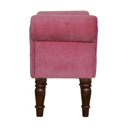 Pink Velvet Bench