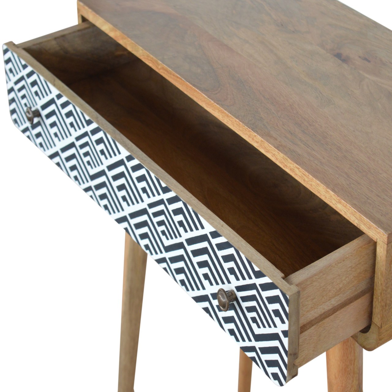 Monochrome Print Console Table