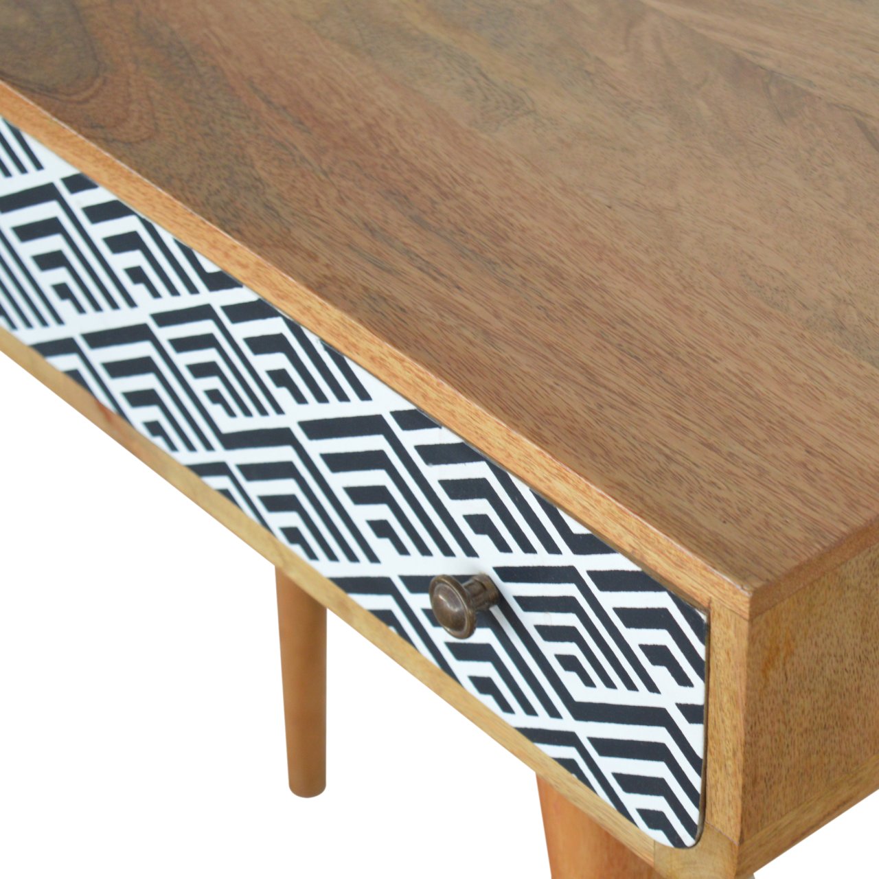 Monochrome Print Console Table