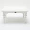 Proviko Square Wooden Coffee Table In Classic White