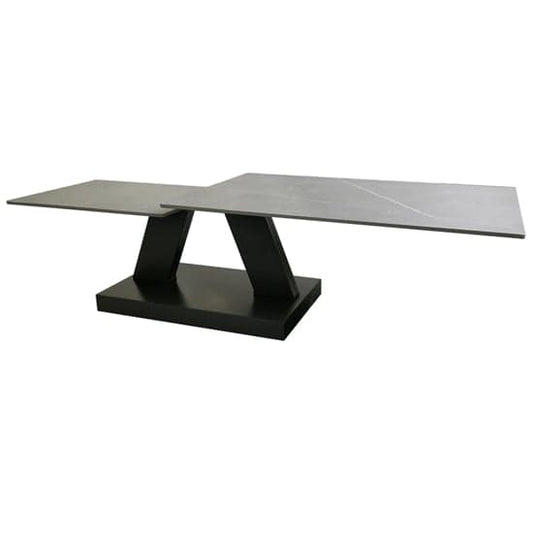 Sokode Ceramic Coffee Table In Matt Grey