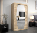Elypse Sliding Door Wardrobe 120cm in Oak Sonoma