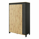 Spot SP-01 Hinged Wardrobe 123cm in Oak Artisan