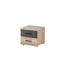 Bari Bedside Cabinet in Oak San Remo