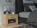 Idea ID-07 Bedside Cabinet in Oak Shetland