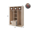 Alex Hinged Door Wardrobe 150cm in Oak Sonoma