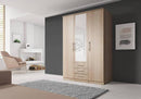 Alex Hinged Door Wardrobe 150cm in Oak Sonoma