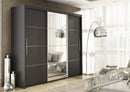 Inova Sliding Door Wardrobe 250cm in Graphite
