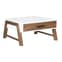 Timmins Wooden Coffee Table With 1 Drawer In White And Oak