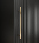 Tromso II Sliding Door Wardrobe 100cm in Black