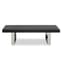 Ulmos Wooden Coffee Table With U-Shaped Base In Black