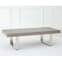 Ulmos Wooden Coffee Table With U-Shaped Base In Grey