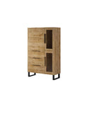 Halle 12 Tall Display Cabinet in Oak Wotan